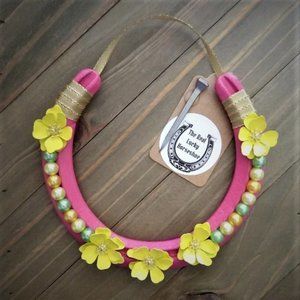 Real Lucky Decorated Horseshoe, Handmade